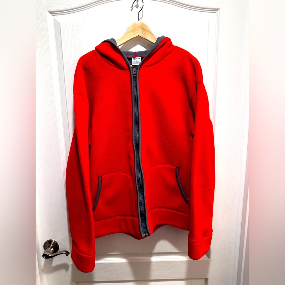 Old Navy Zippered Hooded sweatshirt Jacket -  Large